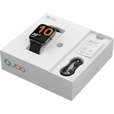 Qubo Smartwatch SMT-200 con notificaciones y frecuencia cardíaca negro Qubo Smartwatch SMT-200 con notificaciones y frecuencia cardíaca negro